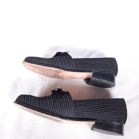 Stuart Weitzman square toe textured tassel loafers - Picture 8 of 10